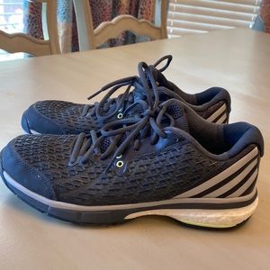ADIDAS Energy Volley Boost 2.0 Shoes Black Gray Lime Green accent Sz 9